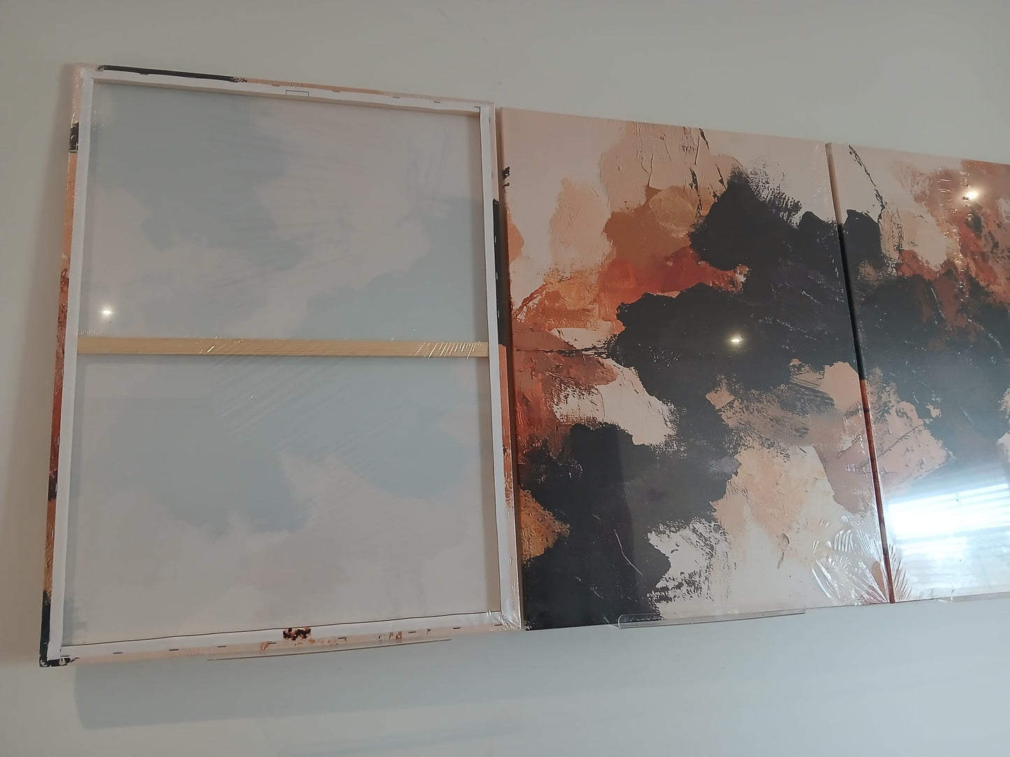 Modern Neutral Abstract Canvas Print Wall Art