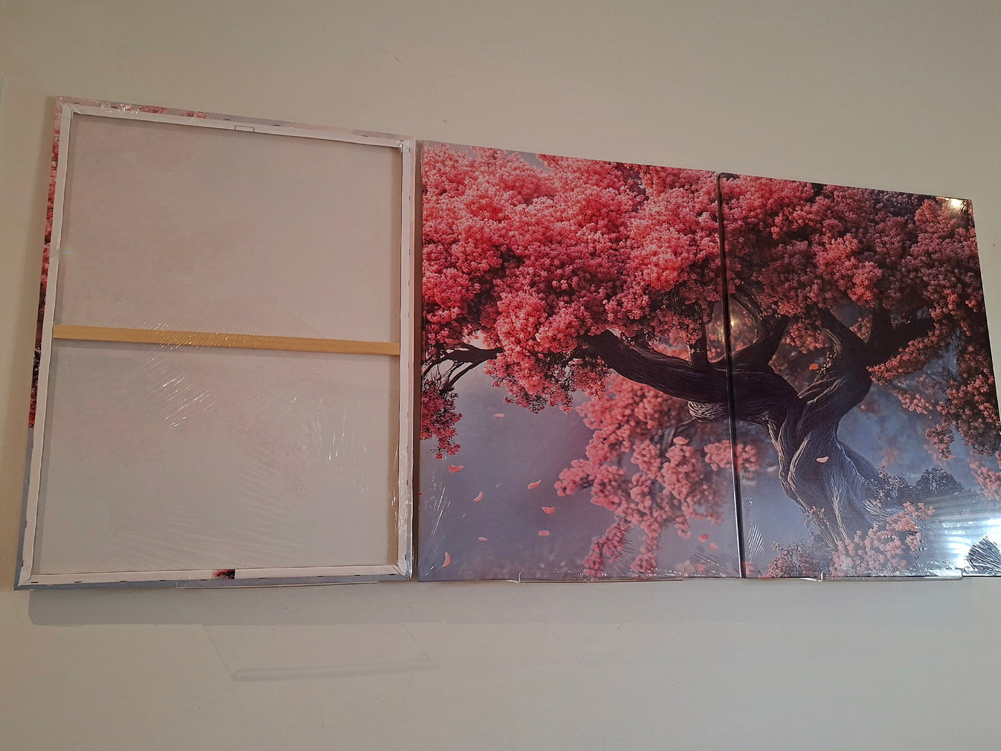 Cherry Blossom Tree Wall Art Set