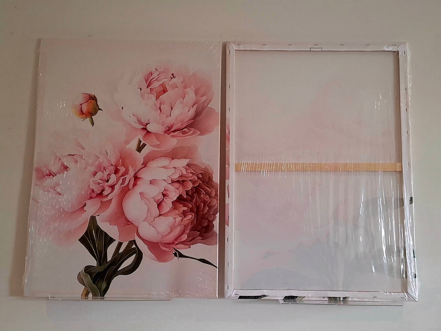 Pink Peonies Canvas Wall Art – Soft Floral Elegance Décor
