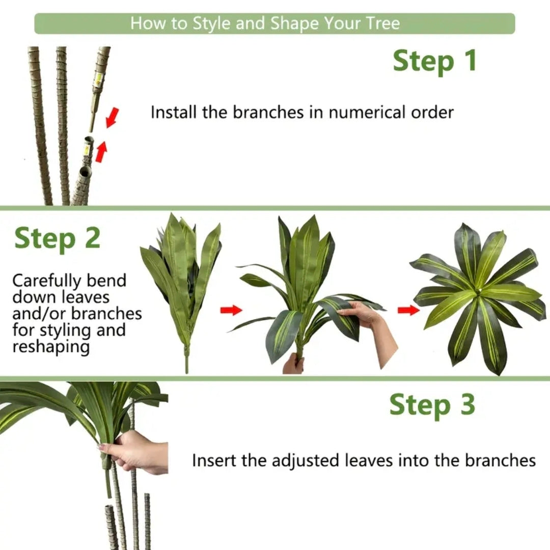 Artificial Corn Plant – Tropical Evergreen Accent Decor