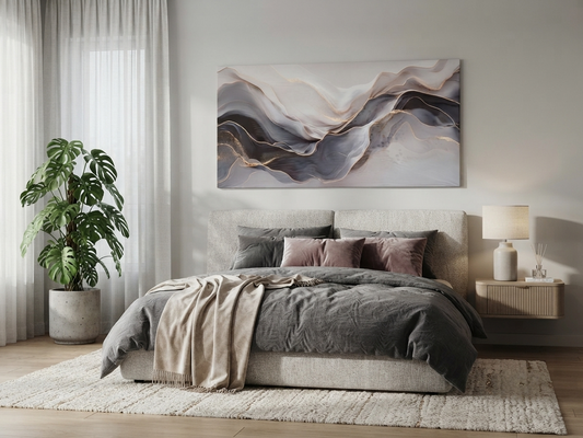 Abstract Fluid Canvas Wall Art 1pc