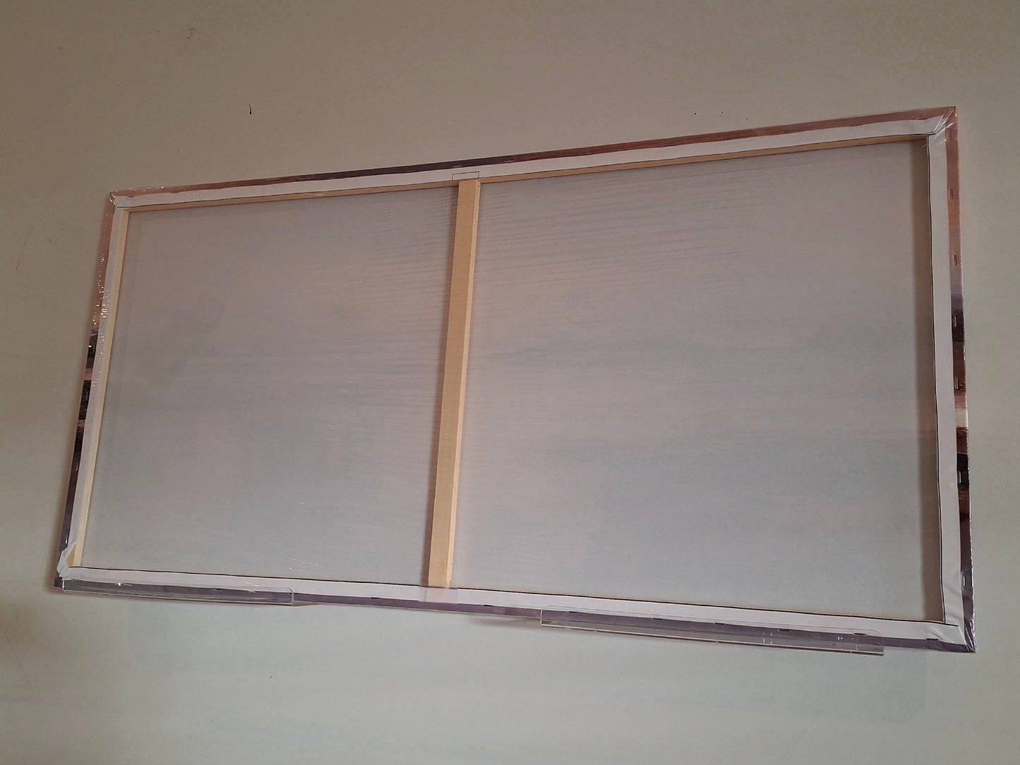 Minimalist Beige Abstract Landscape Canvas Wall Art Décor
