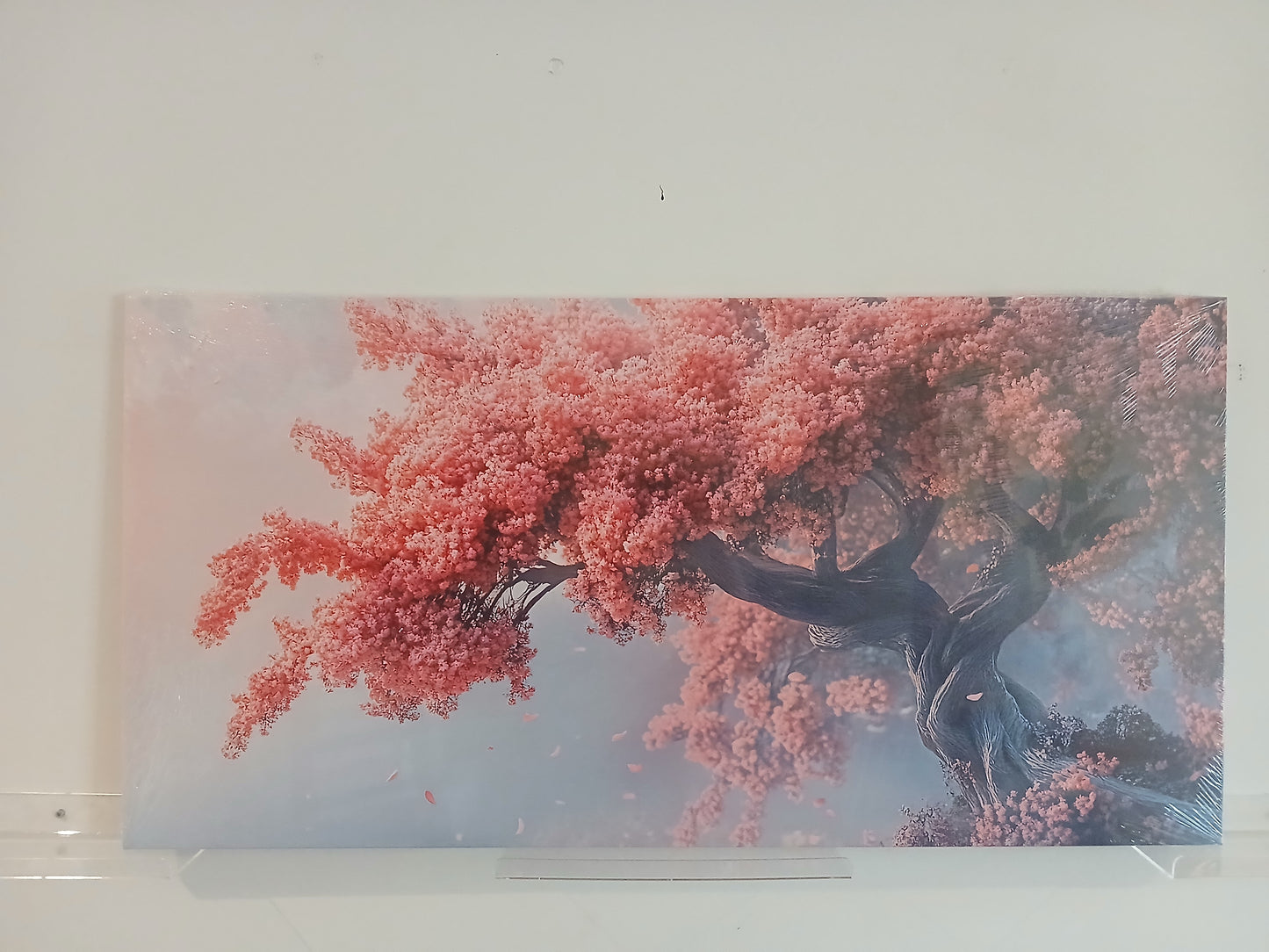 Cherry Blossoms Canvas Print Modern Rustic Wall Art 1pc