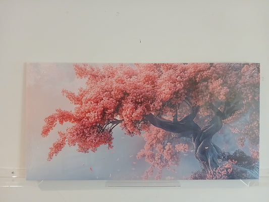 Cherry Blossoms Canvas Print Modern Rustic Wall Art 1pc