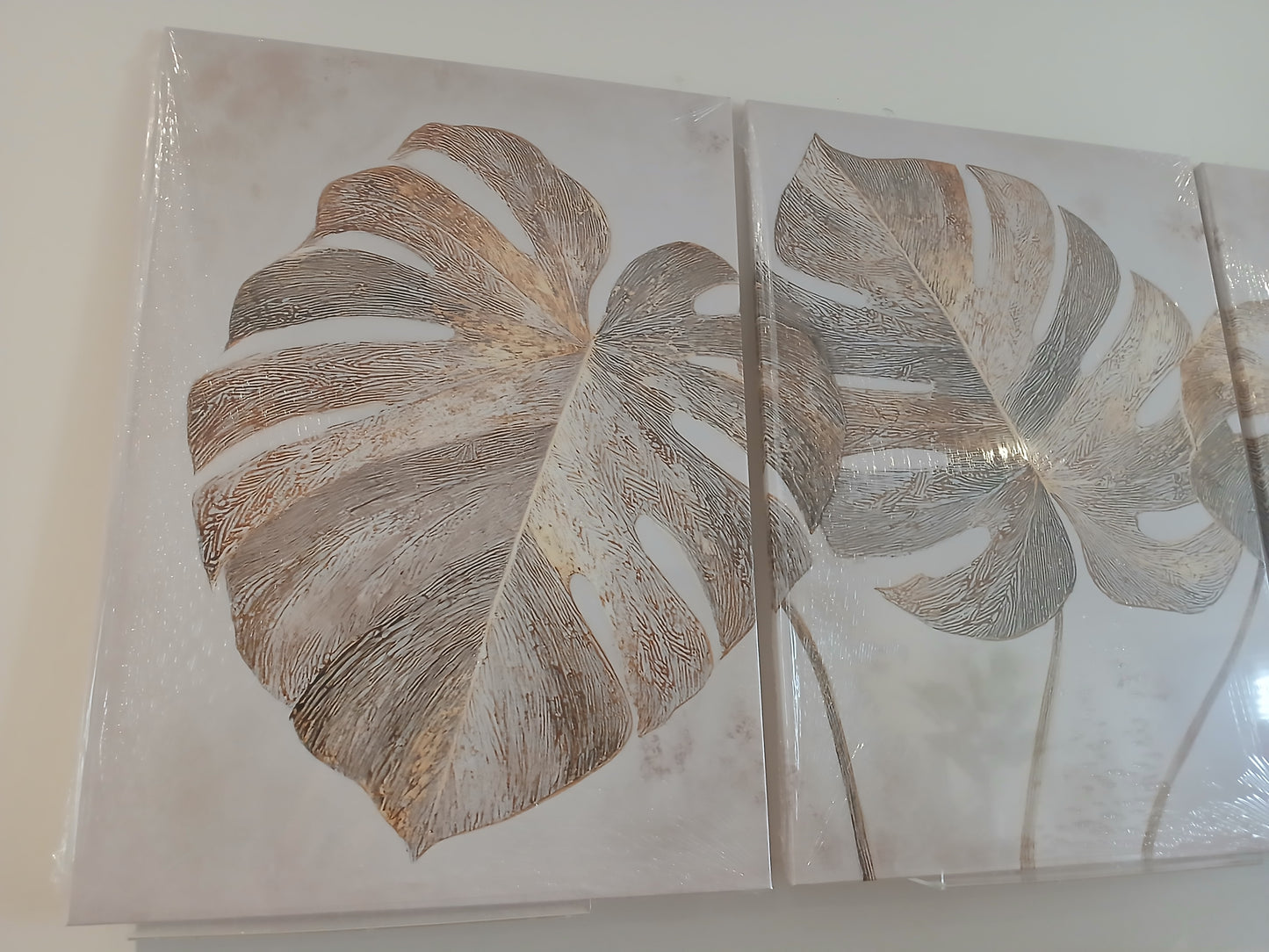 Elegant Silver & Gold Canvas Print Wall Art
