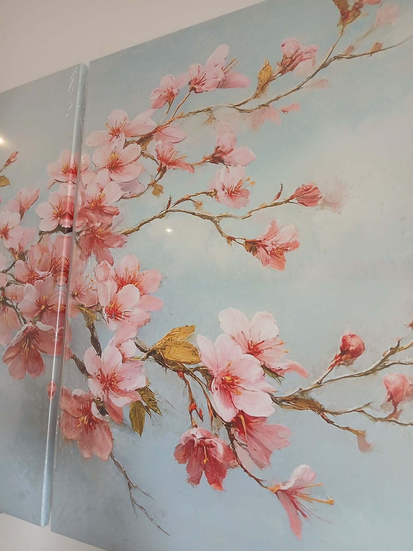 Romantic Blossom Floral Canvas Print Wall Art