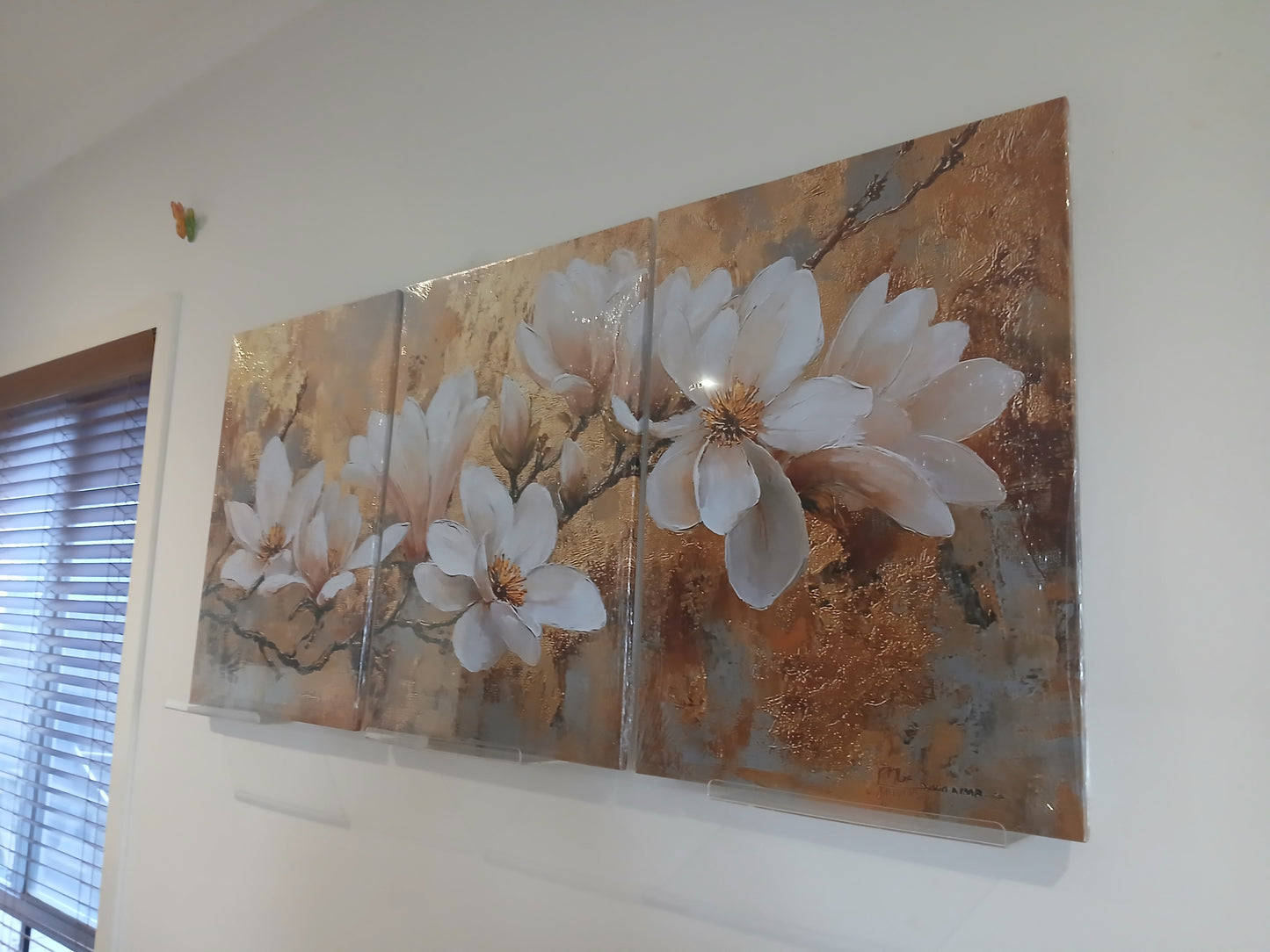 Magnolia Floral Canvas Print Wall Art – 3pcs Set