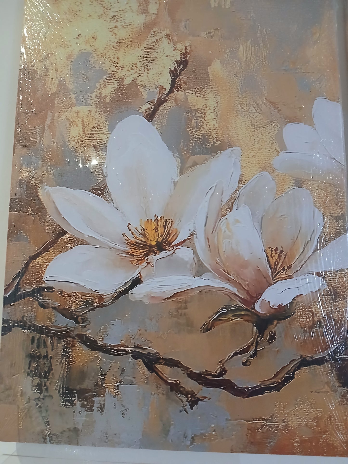 Magnolia Floral Canvas Print Wall Art – 3pcs Set