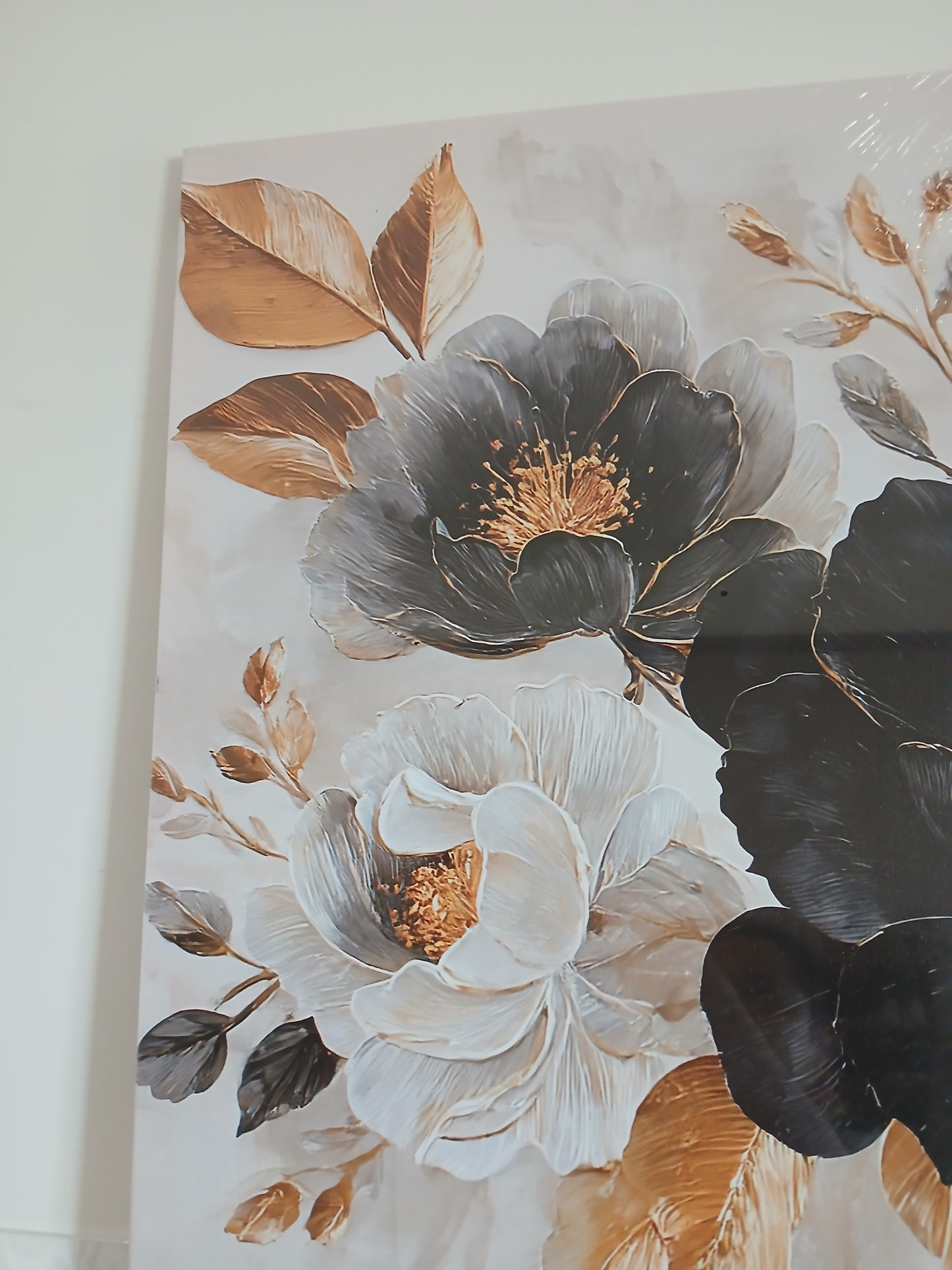 Elegant Floral Canvas Print Wall Art - 3pcs Set