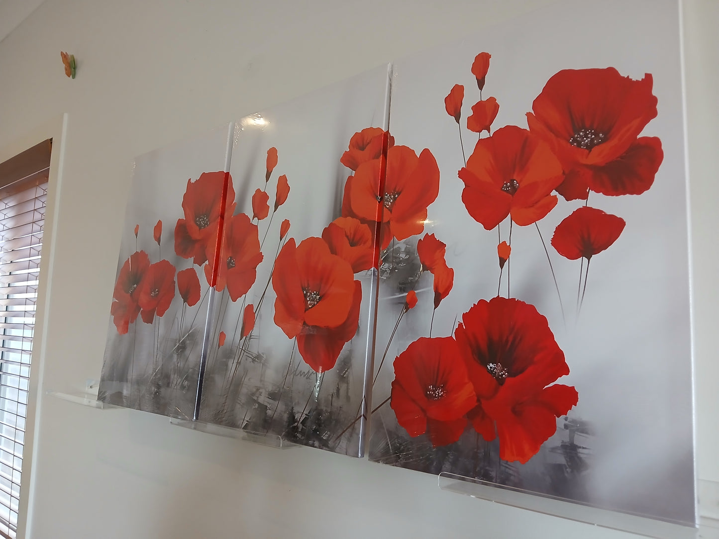 Red Poppy Flower Fantasy Canvas Print Wall Art