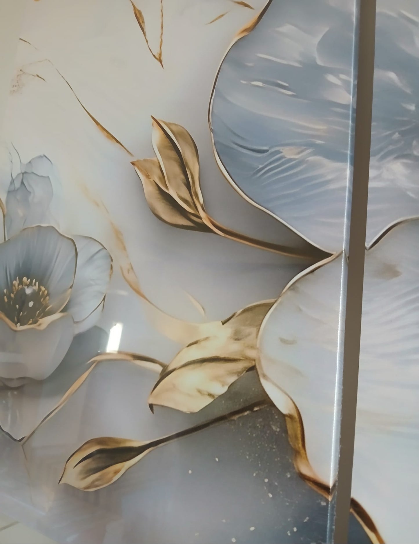 Modern Vintage Floral Canvas Wall Art Set