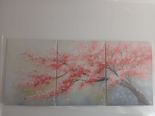 Romantic Spring Floral Cherry Blossom Wall Art Set