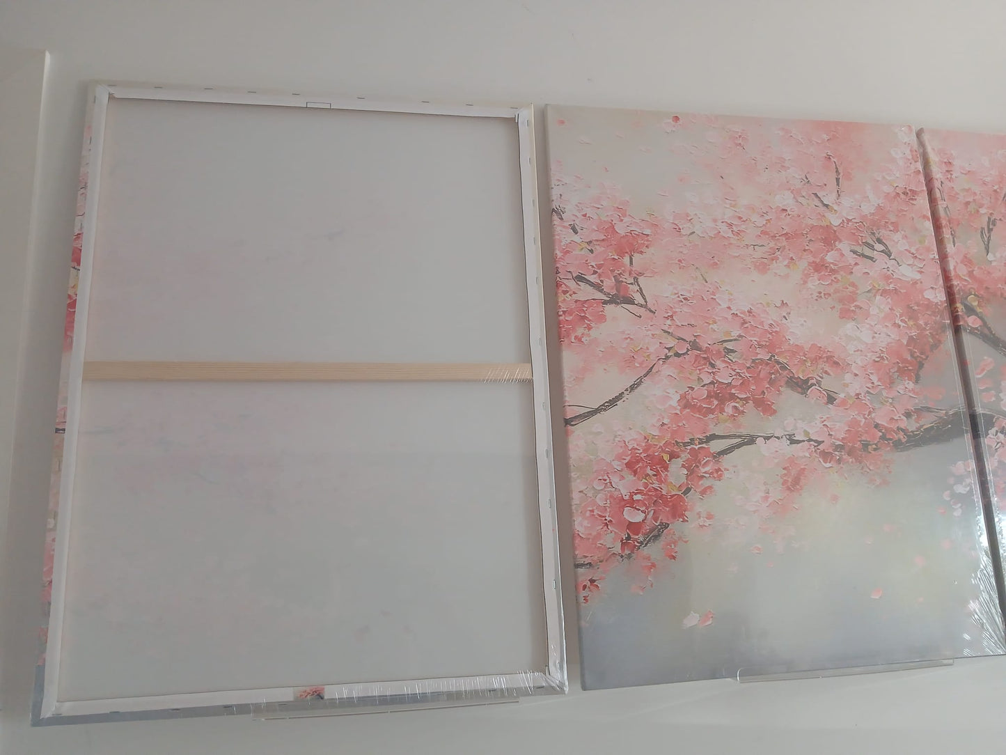 Romantic Spring Floral Cherry Blossom Wall Art Set