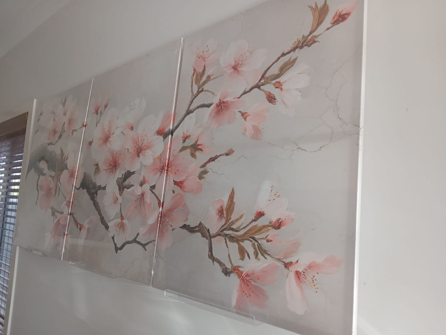 Cherry Blossom Wall Art Set – Soft Pink Japanese Floral Décor