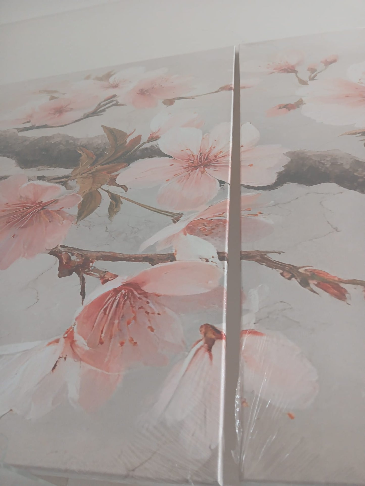 Cherry Blossom Wall Art Set – Soft Pink Japanese Floral Décor