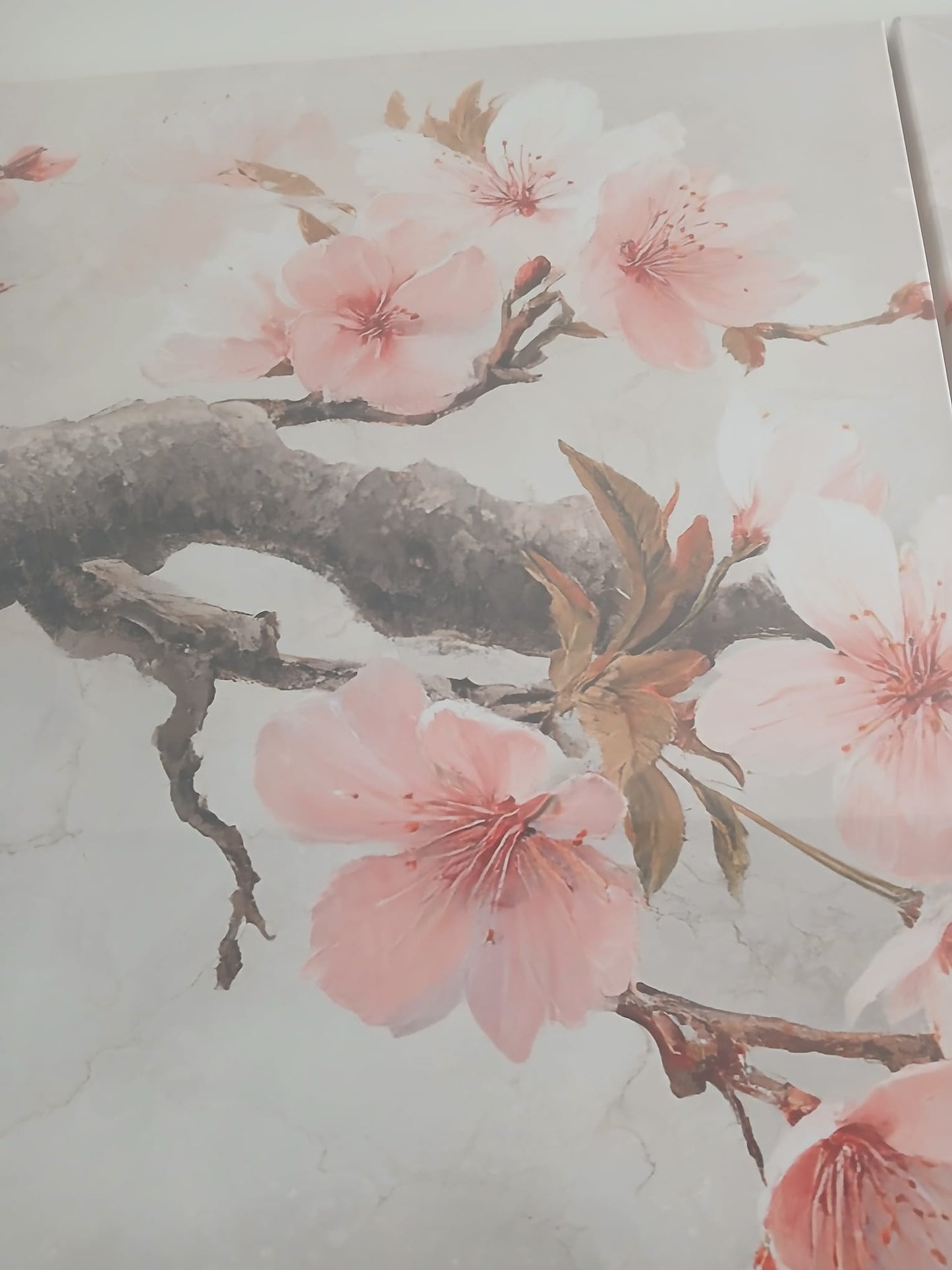 Cherry Blossom Wall Art Set – Soft Pink Japanese Floral Décor