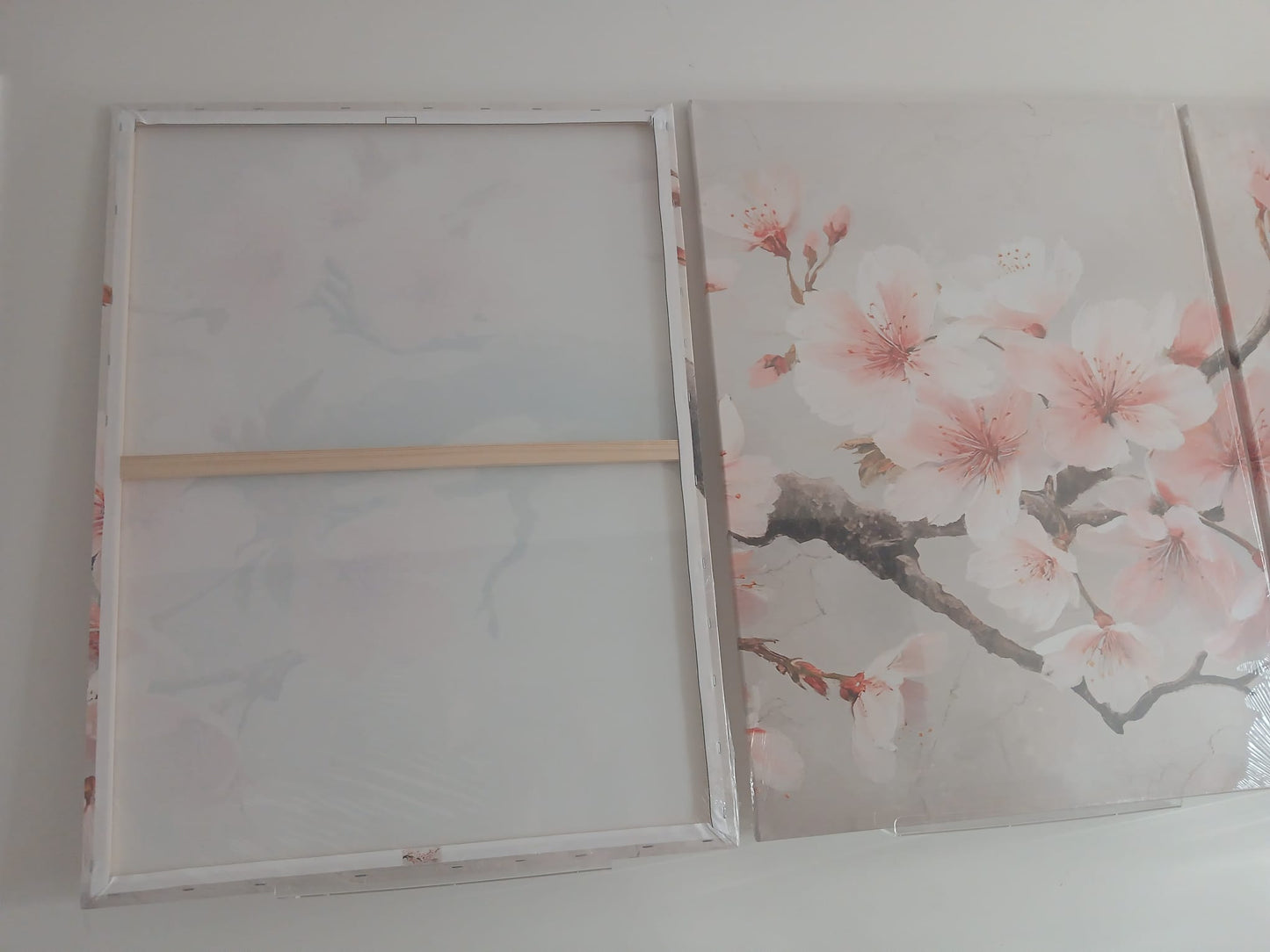 Cherry Blossom Wall Art Set – Soft Pink Japanese Floral Décor