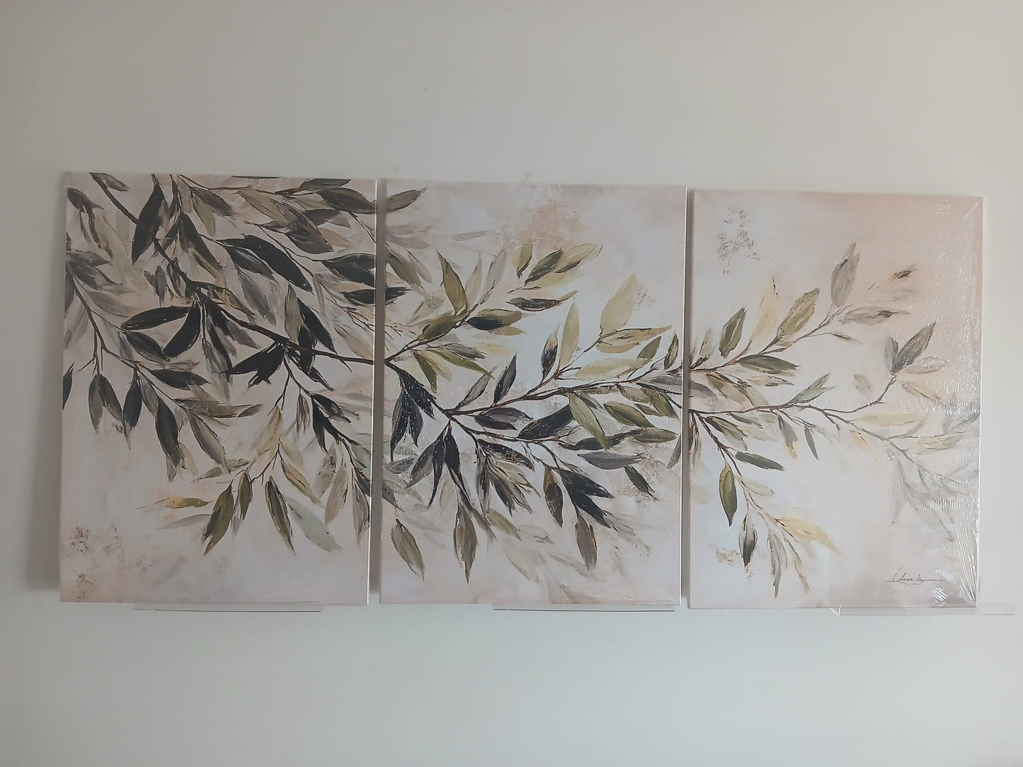 Greenery Botanical Canvas Print Wall Art Set