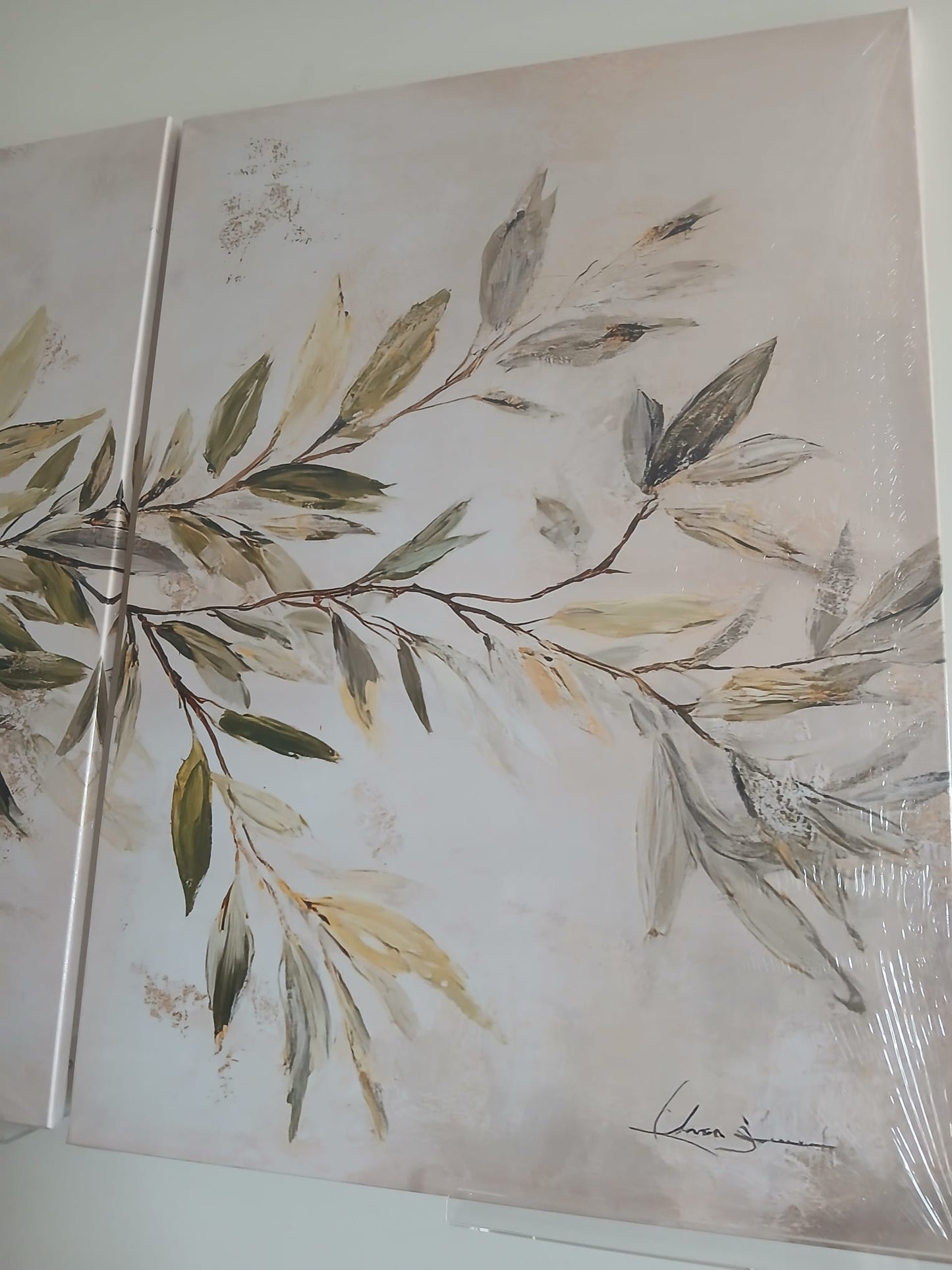 Greenery Botanical Canvas Print Wall Art Set