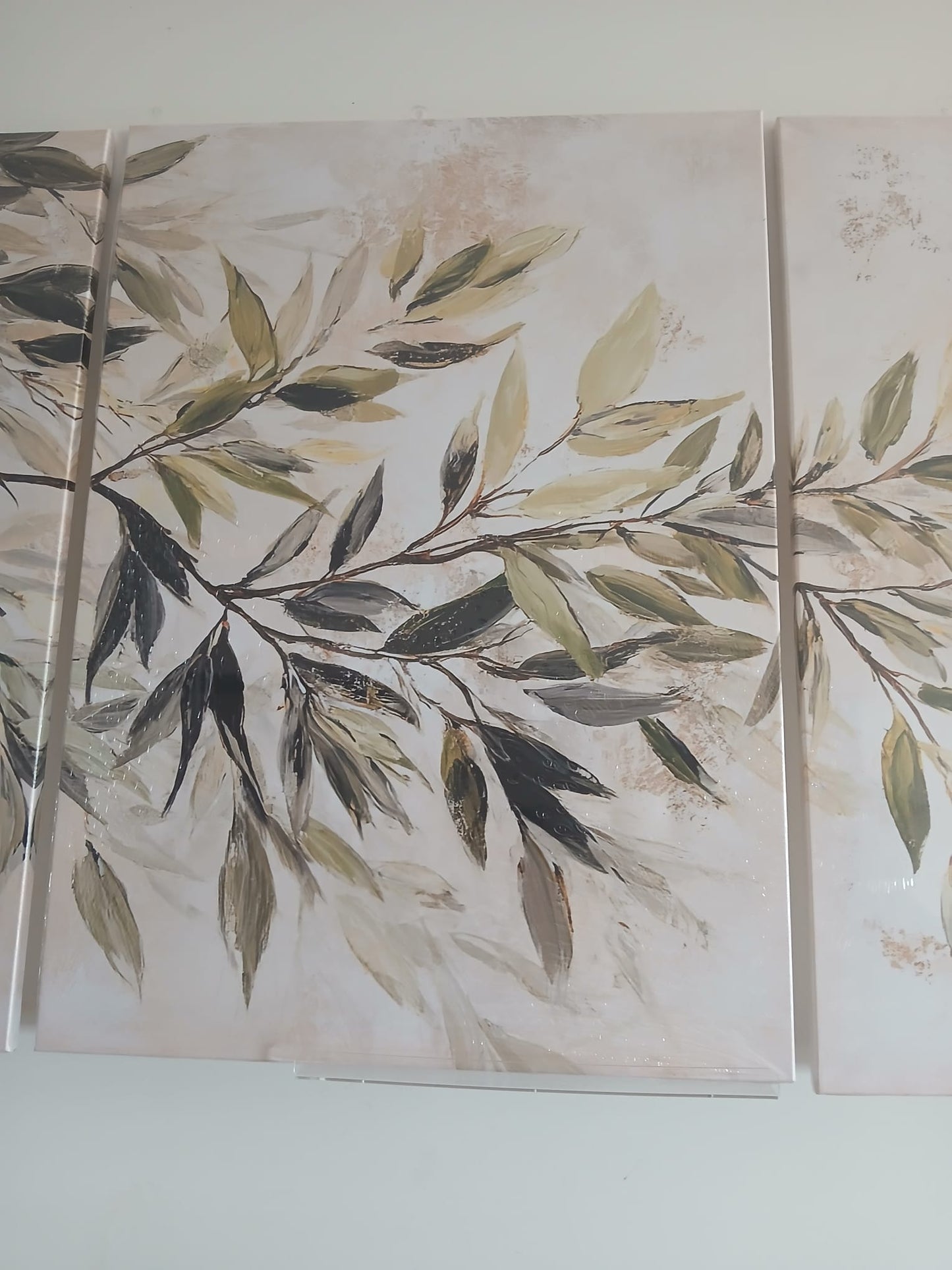 Greenery Botanical Canvas Print Wall Art Set