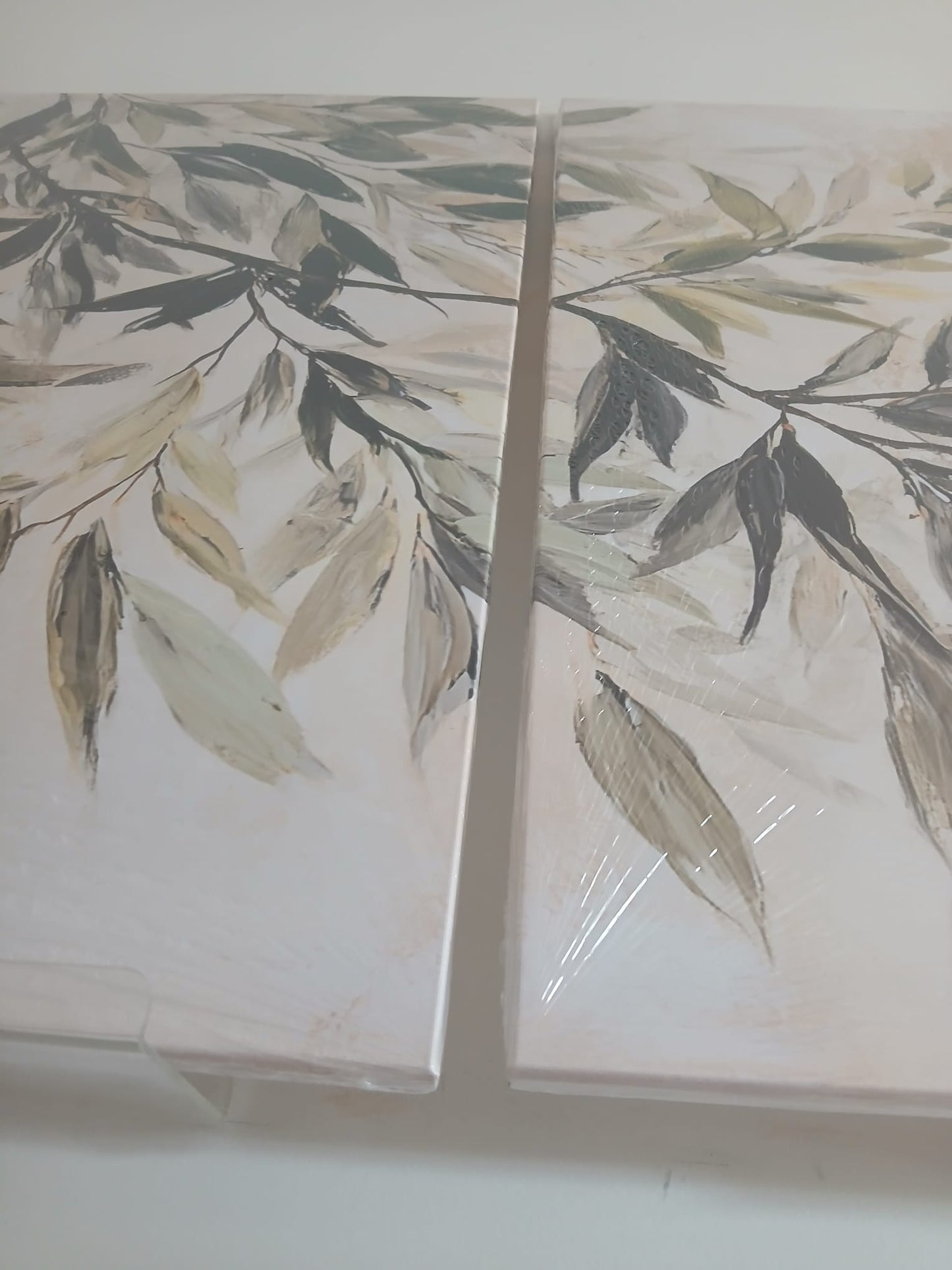 Greenery Botanical Canvas Print Wall Art Set