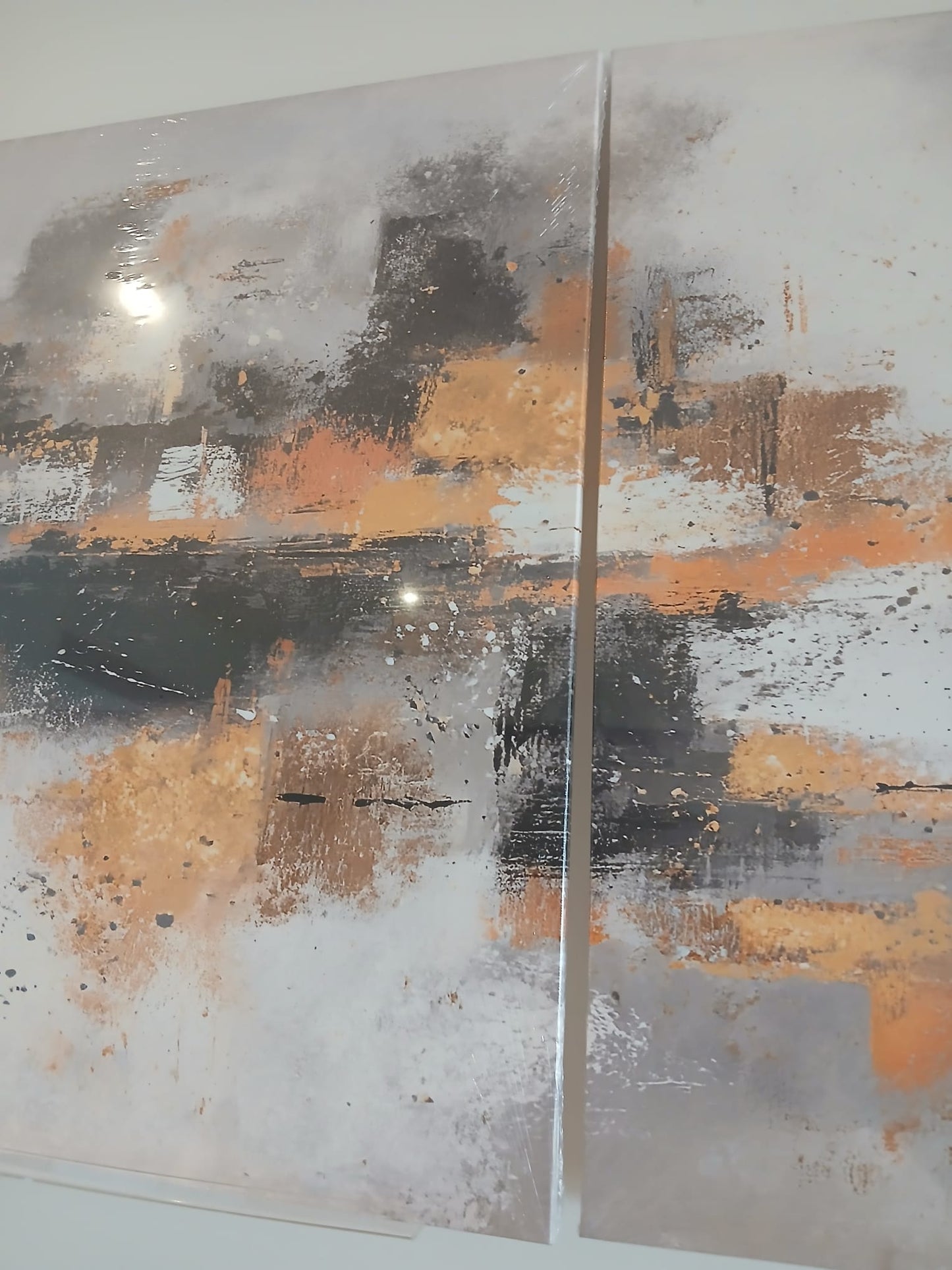 Abstract Urban Landscape Canvas Print Wall Art Set