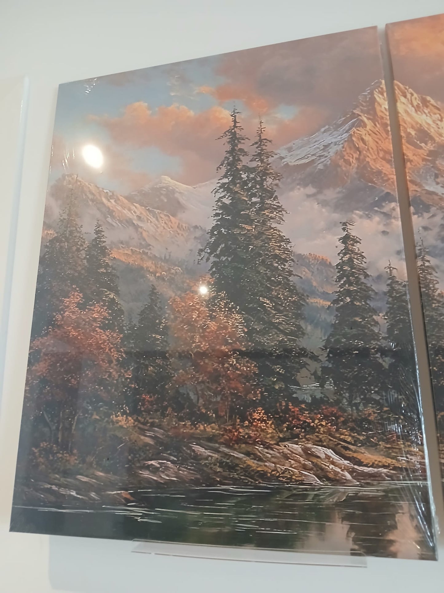 Sunset Mountain Landscape Wall Art Set