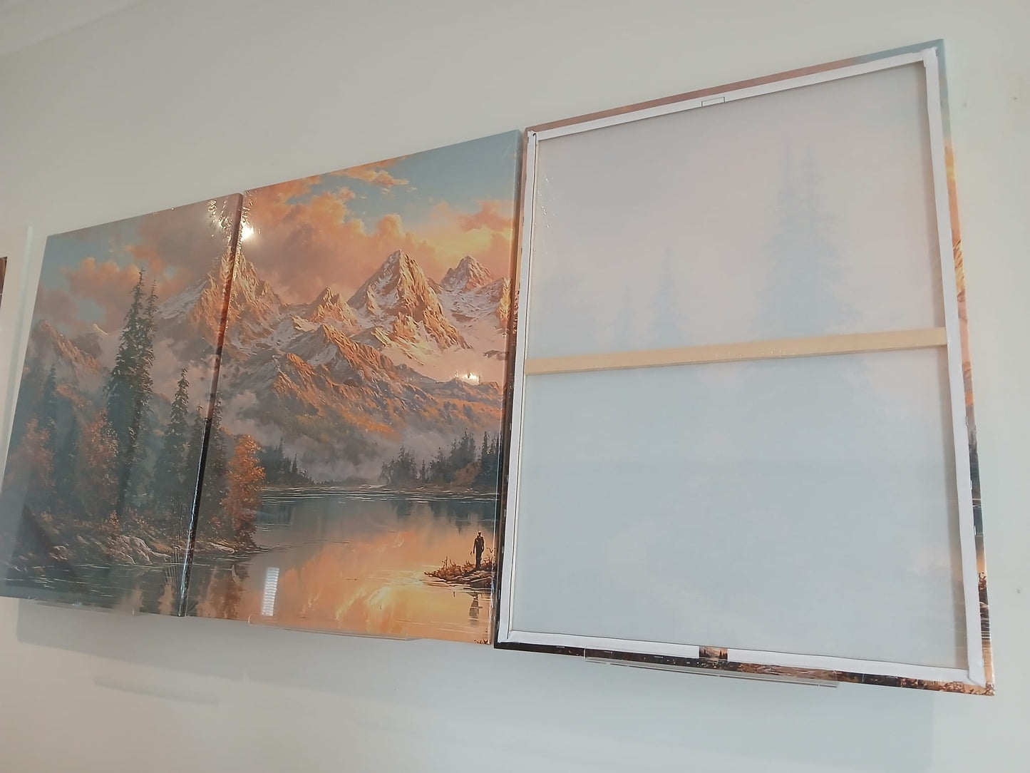 Sunset Mountain Landscape Wall Art Set