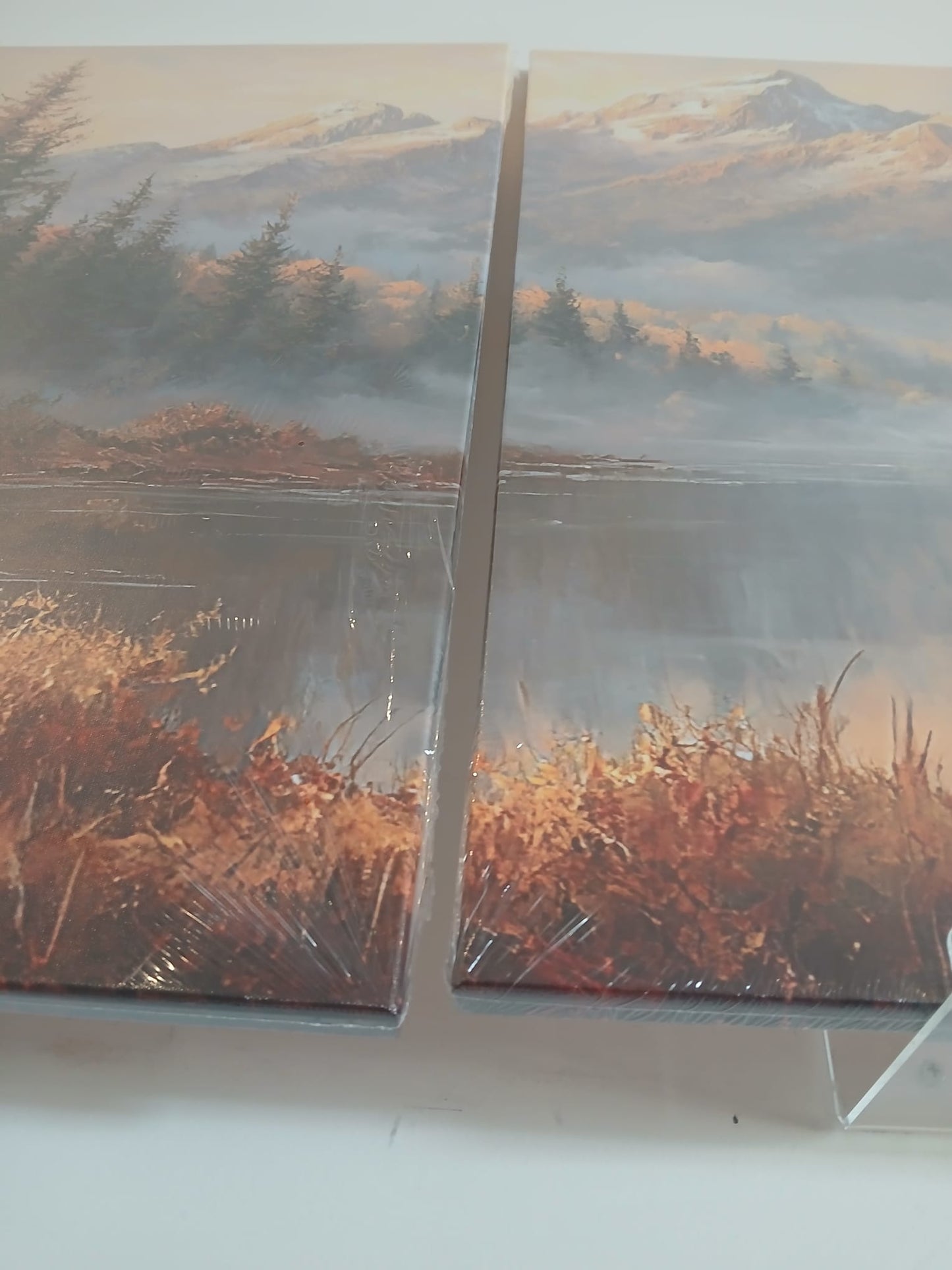 Sunset Mountain Canvas Print Wall Art Set