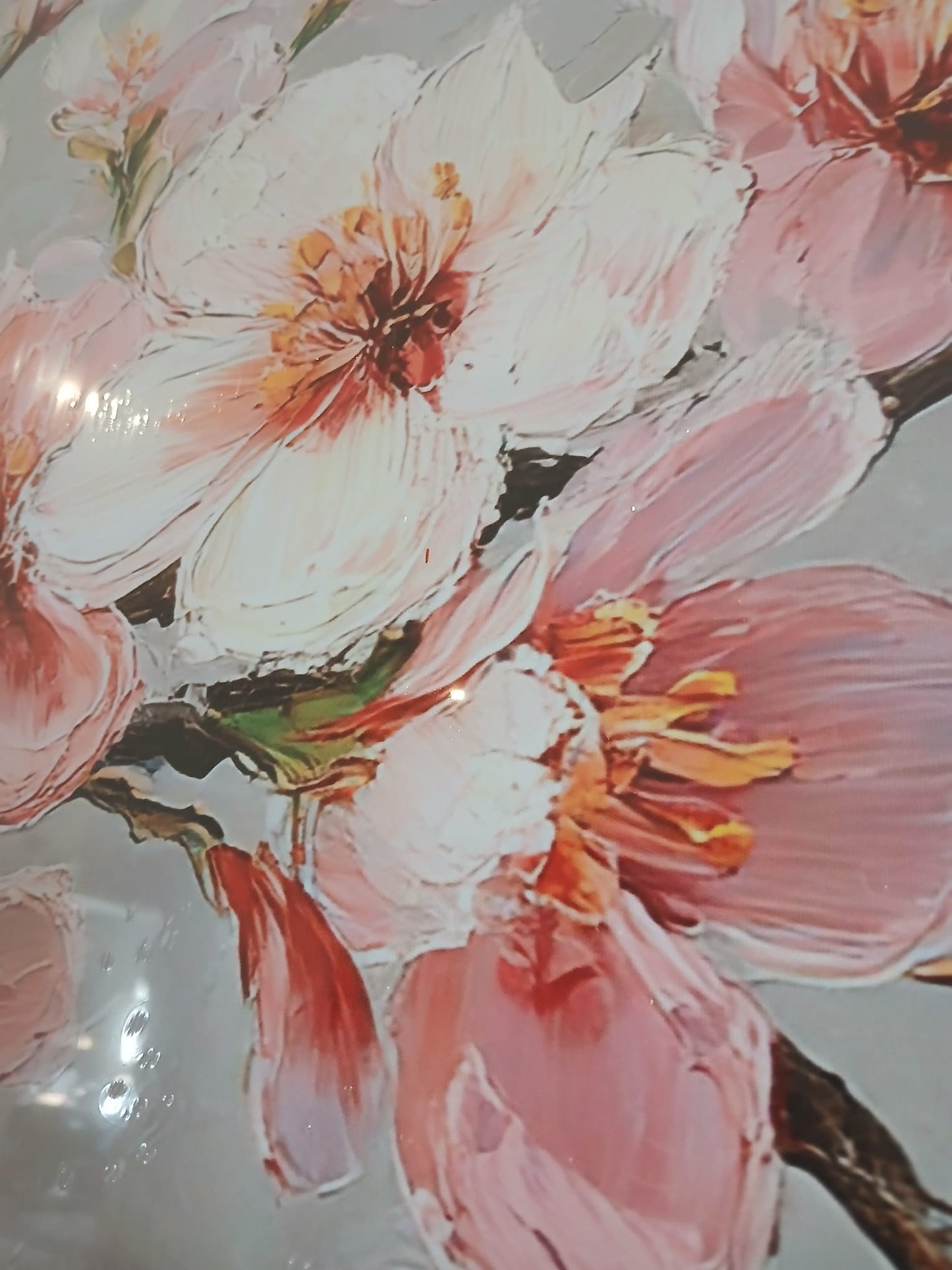Pink Cherry Blossom Canvas Print Wall Art Set