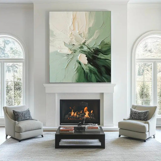 Hand Painted Modern Minimalist Abstract Wall Art - Without Frame