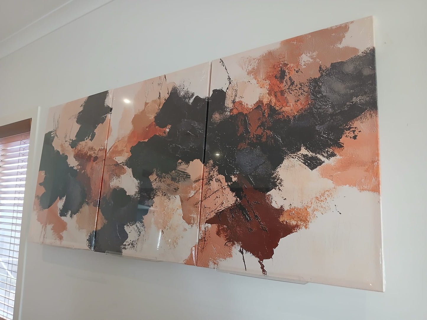 Modern Neutral Abstract Canvas Print Wall Art