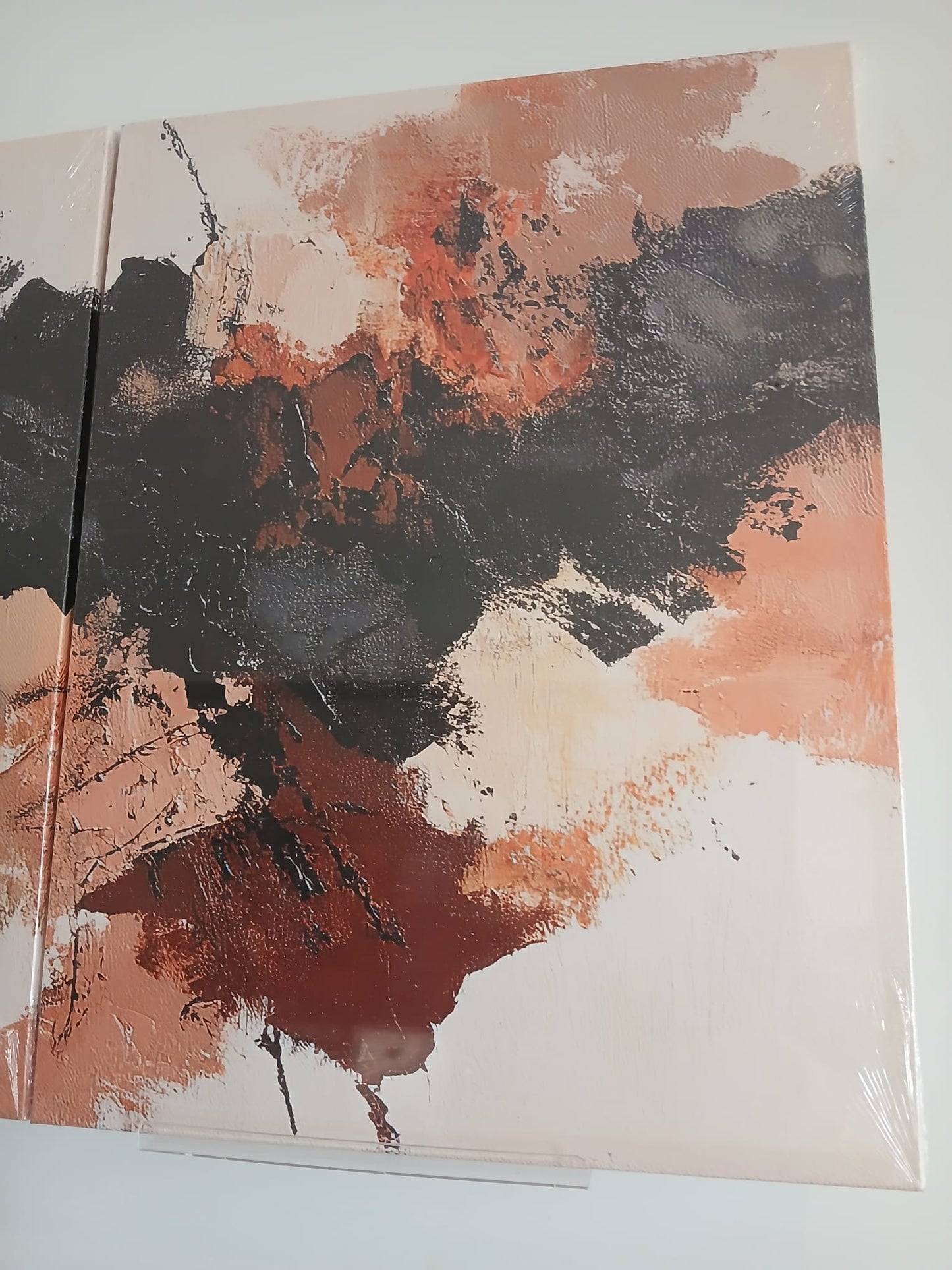 Modern Neutral Abstract Canvas Print Wall Art