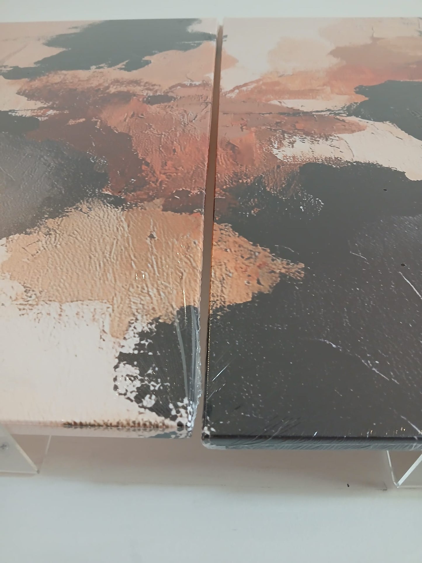 Modern Neutral Abstract Canvas Print Wall Art