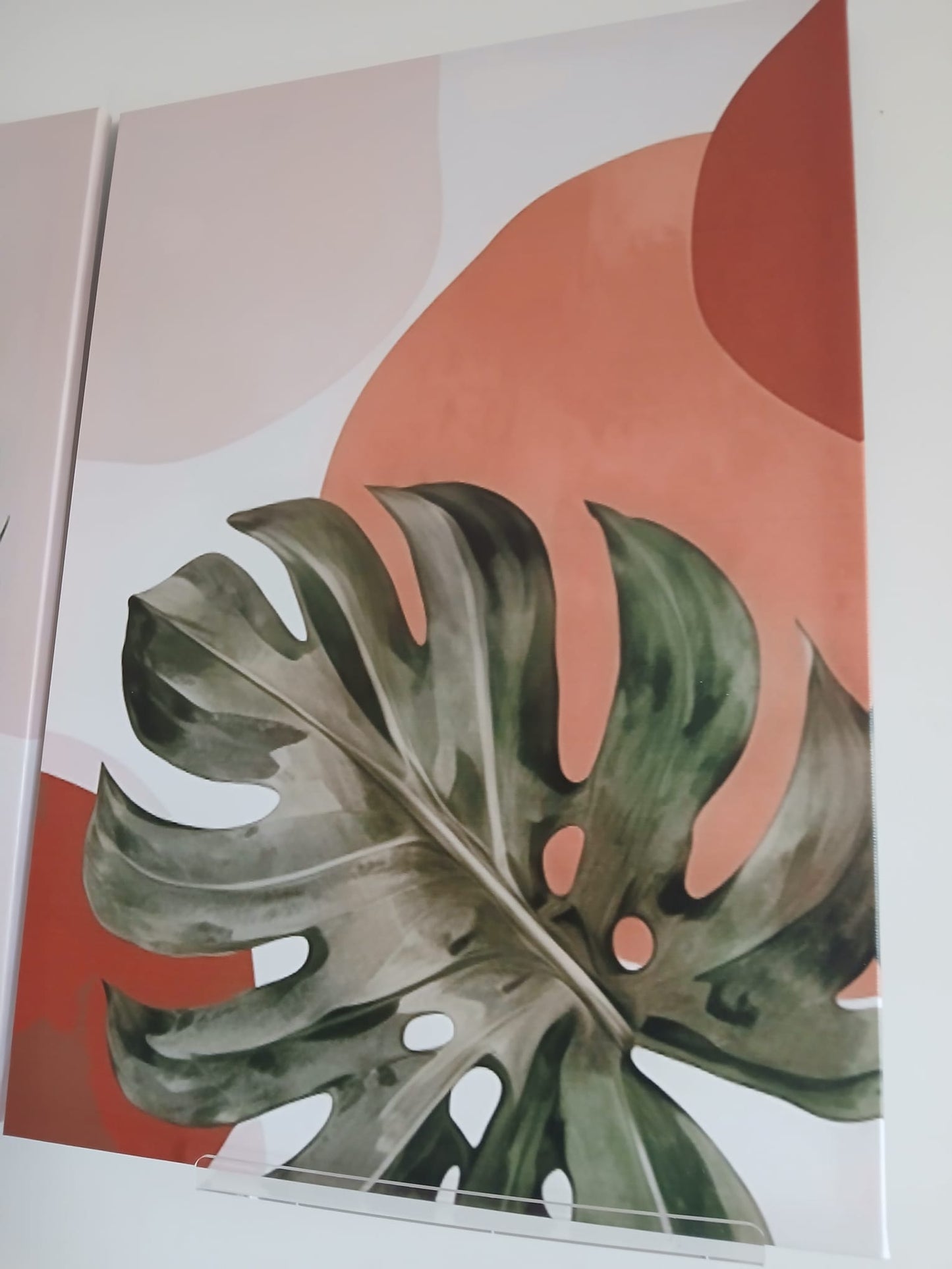Modern Abstract Leaf Canvas Print Wall Art Set