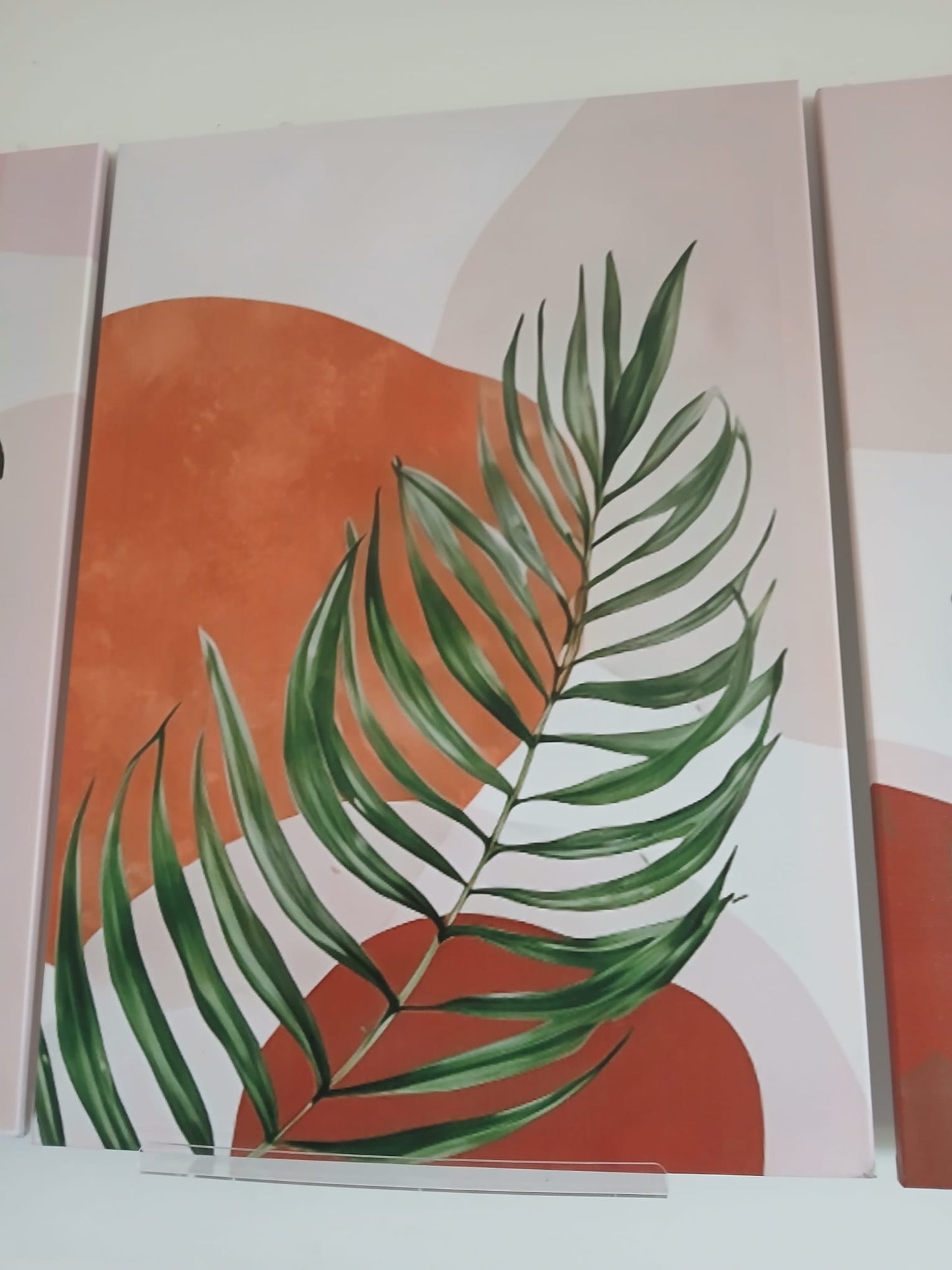 Modern Abstract Leaf Canvas Print Wall Art Set