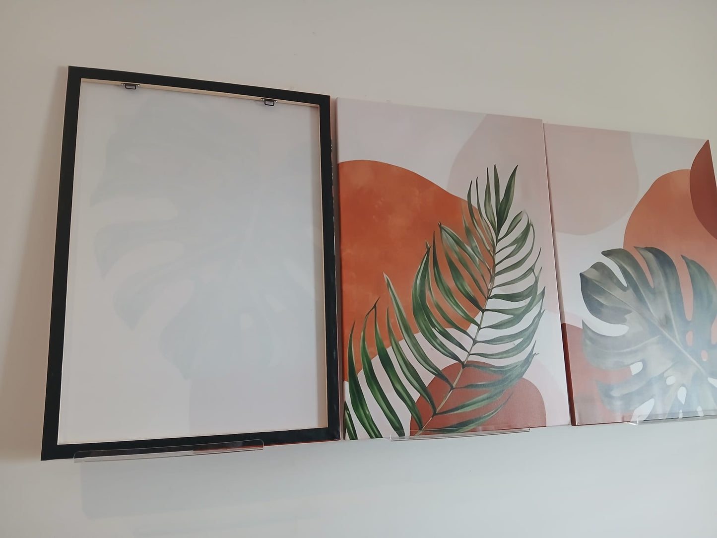 Modern Abstract Leaf Canvas Print Wall Art Set