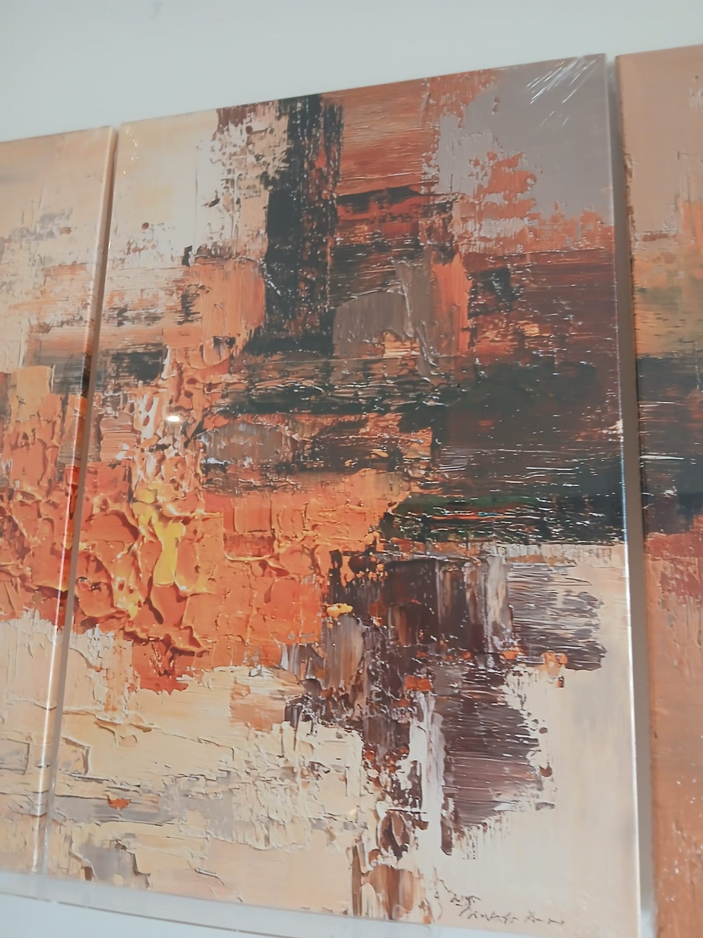 Modern Brushstroke Elegance Canvas Print Wall Art