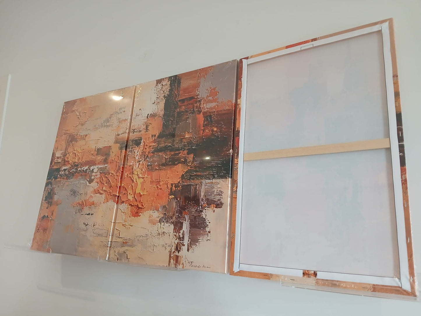 Modern Brushstroke Elegance Canvas Print Wall Art