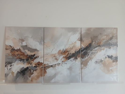 Neutral Abstract Canvas Print Wall Art Set