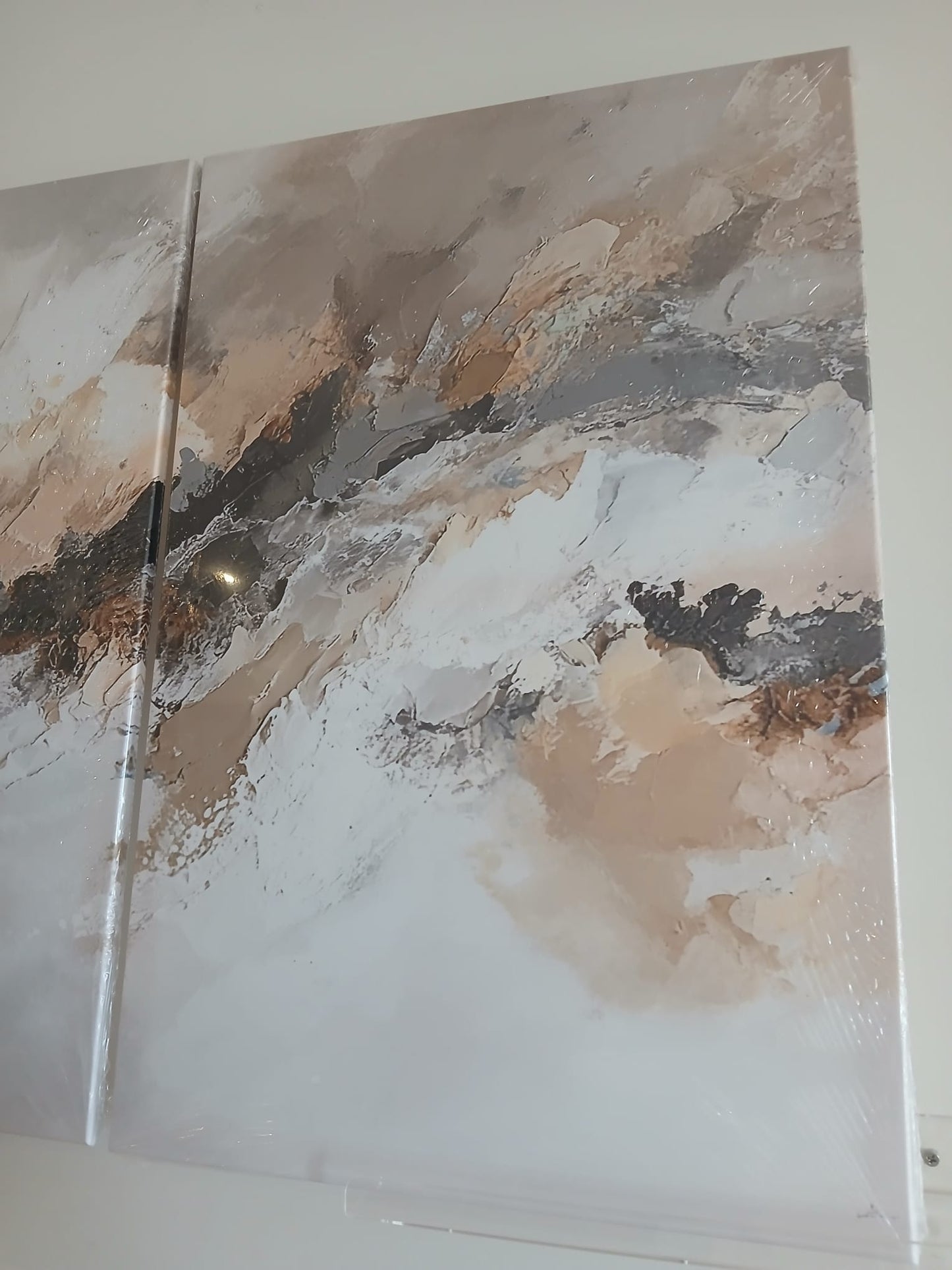 Neutral Abstract Canvas Print Wall Art Set