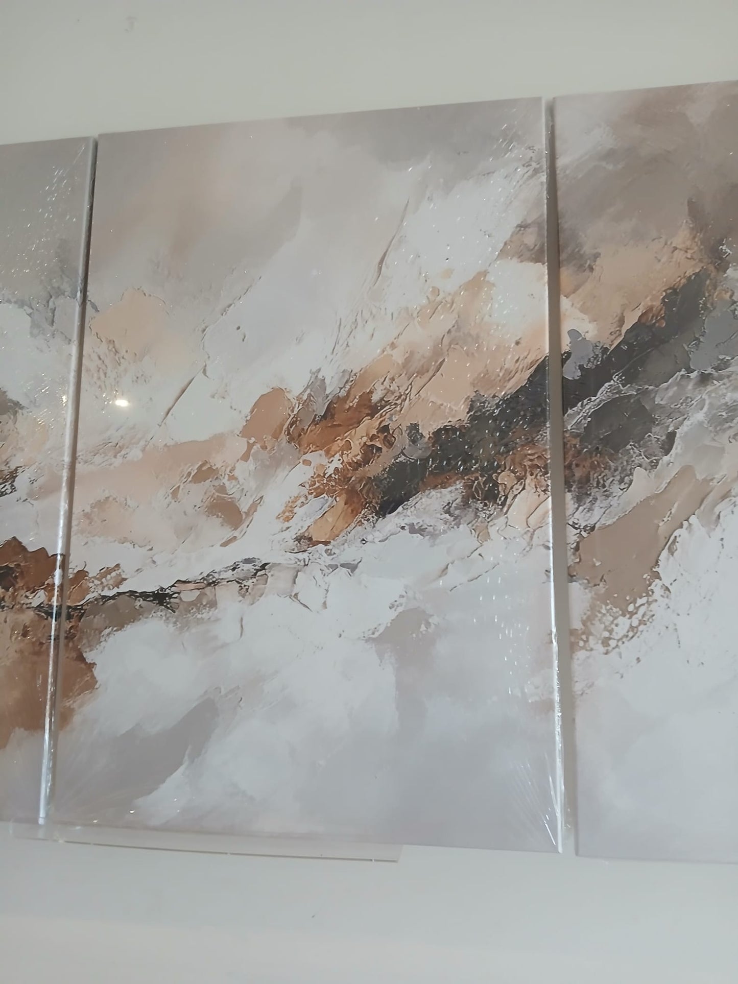 Neutral Abstract Canvas Print Wall Art Set