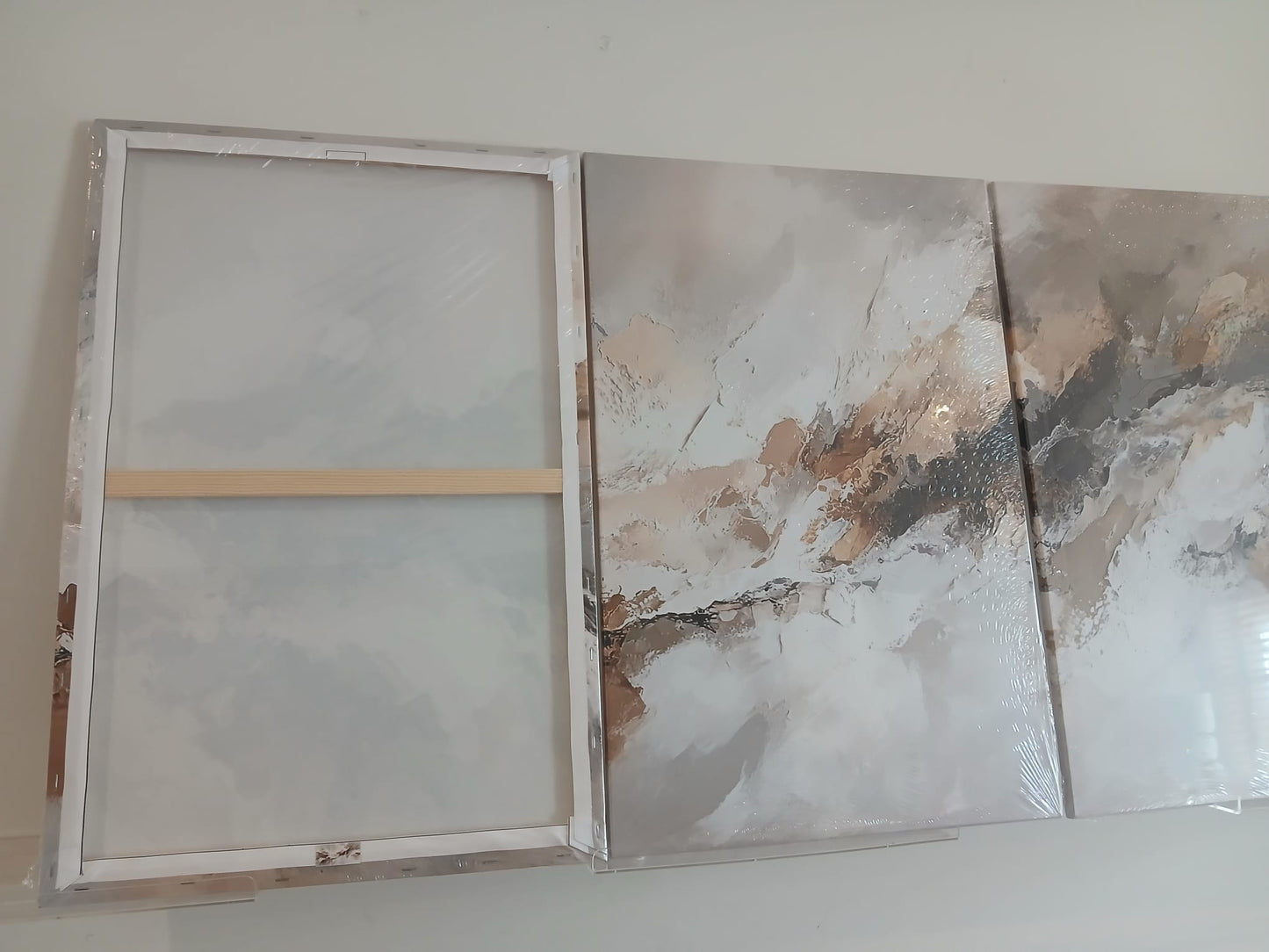 Neutral Abstract Canvas Print Wall Art Set