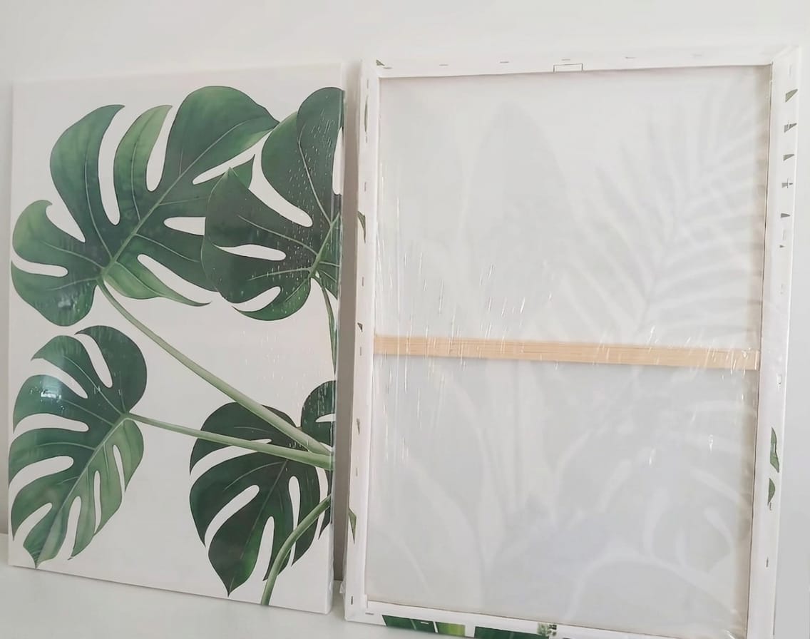 Tropical Leaves Canvas Print Wall Art – Jungle Foliage