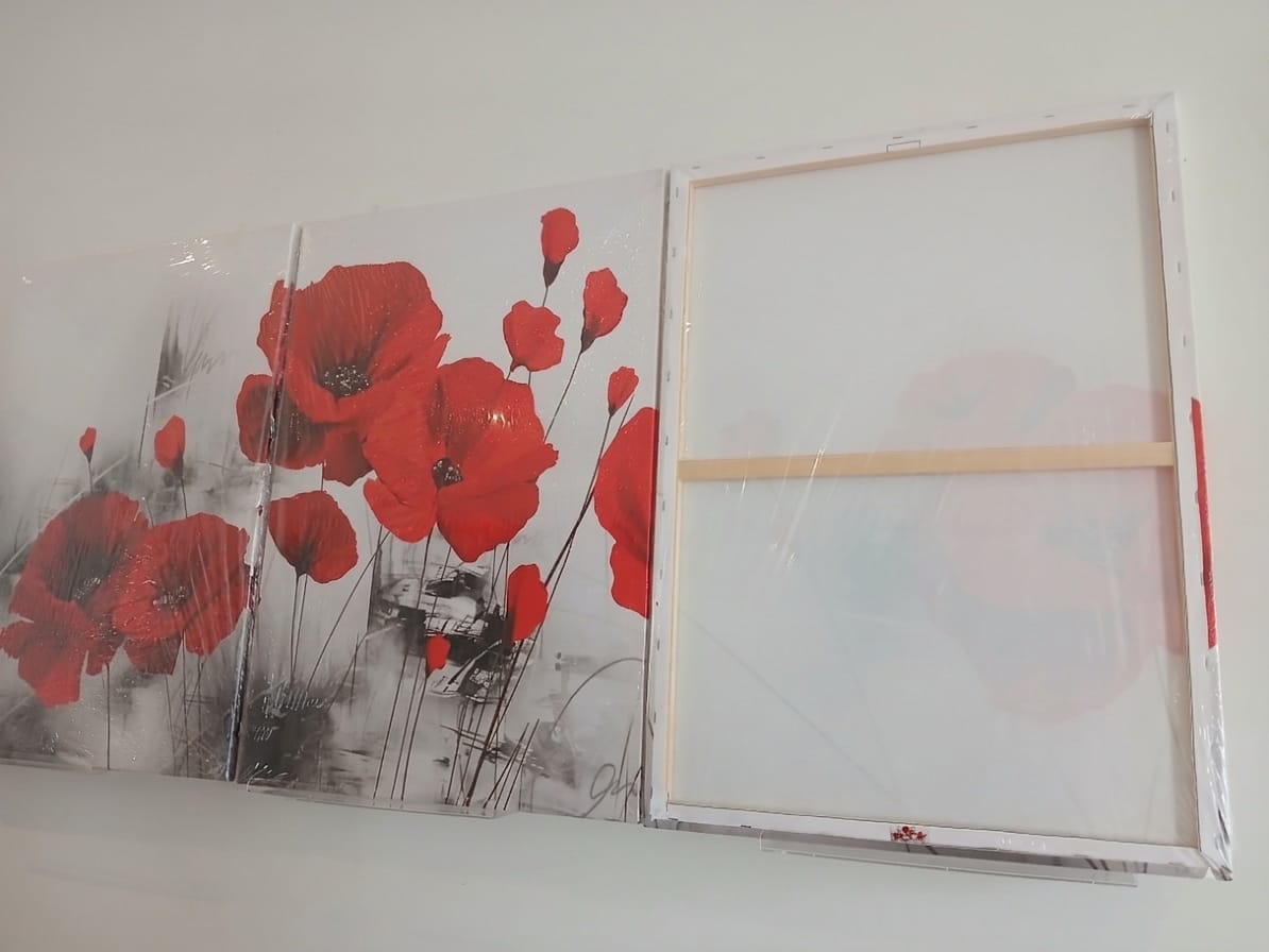 Beautiful Red Poppy Flower Canvas Print Wall Art