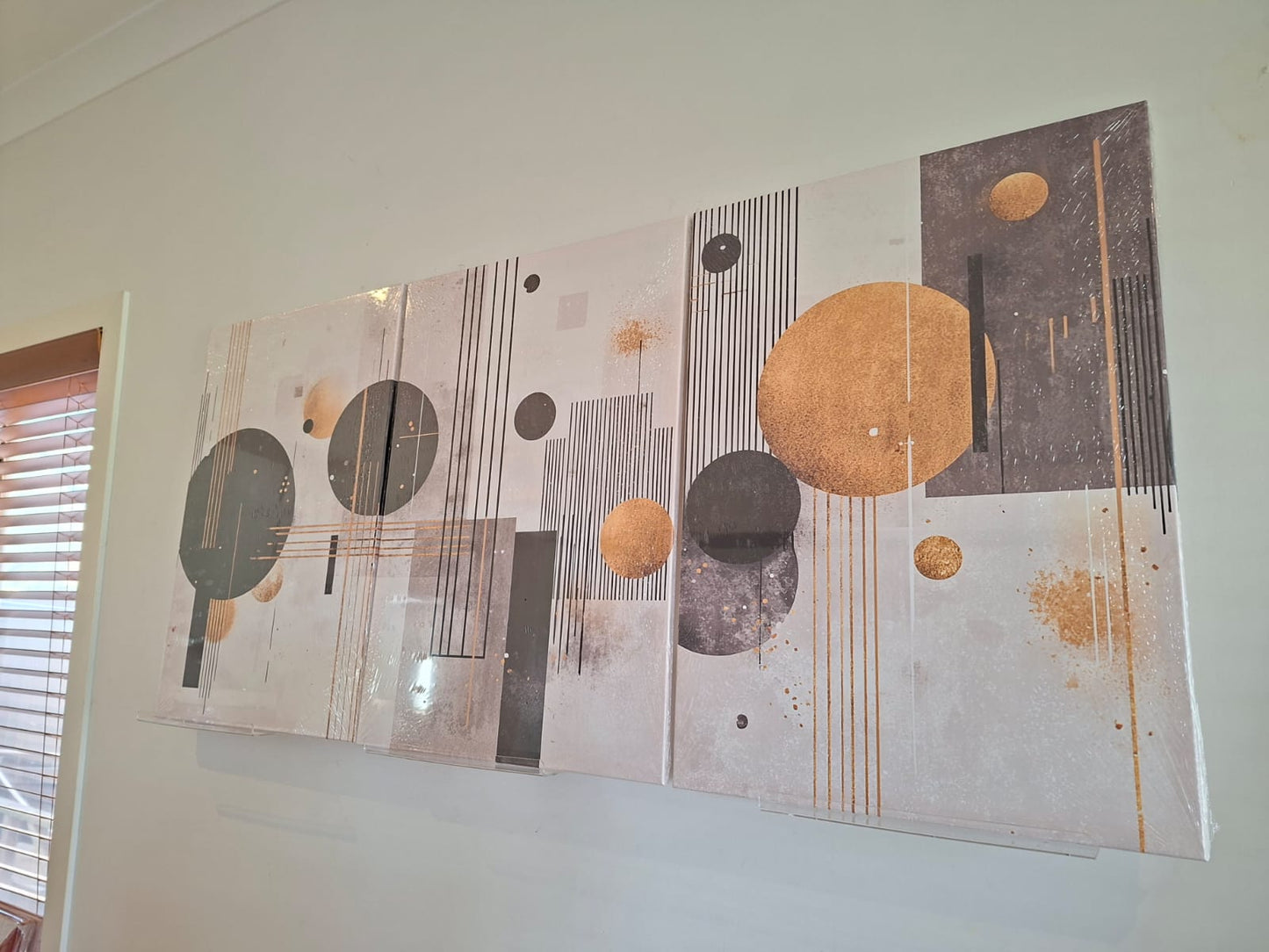 Elegant Abstract Geometric Canvas Print Wall Art