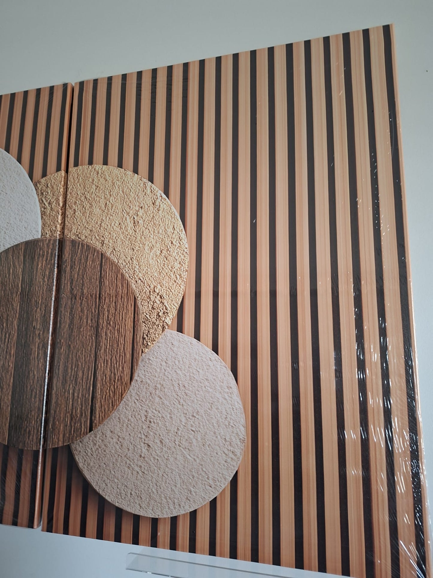 Minimalist Textured Look Abstract Canvas Print Wall Art Set