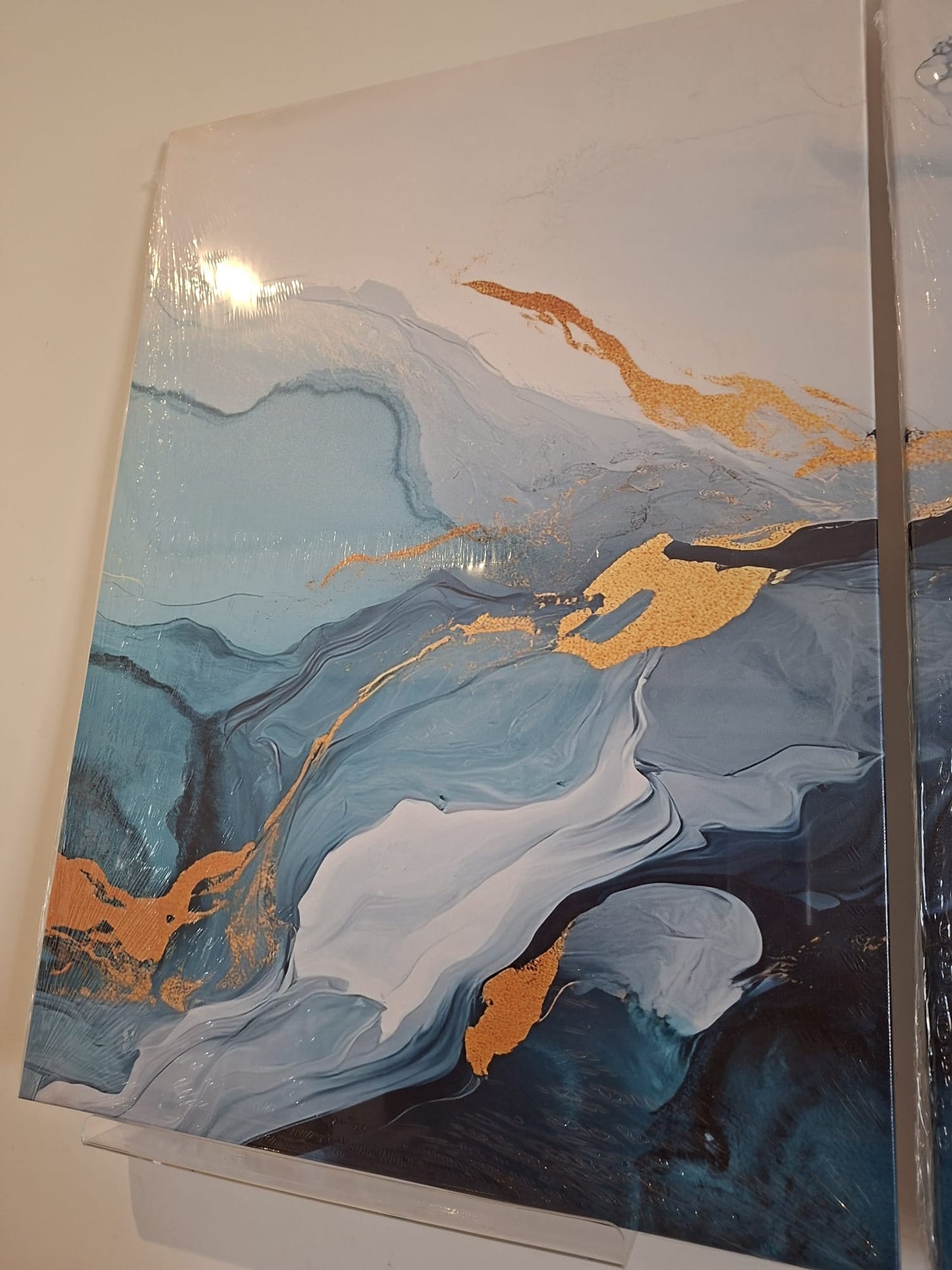 Abstract Flow Swirl Canvas Print Wall Art Set