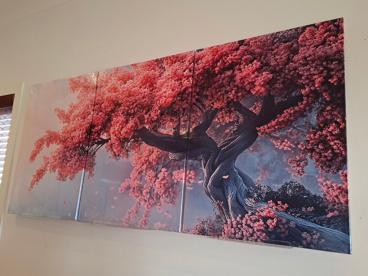 Cherry Blossom Tree Wall Art Set