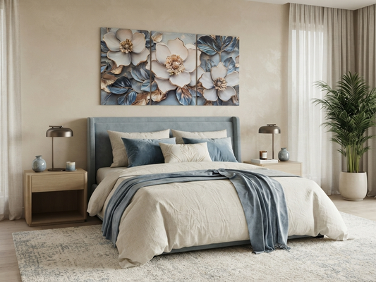 Luxury Floral Canvas Wall Art Set